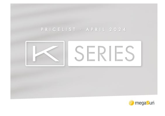 LIstino prezzi Megasun serie K